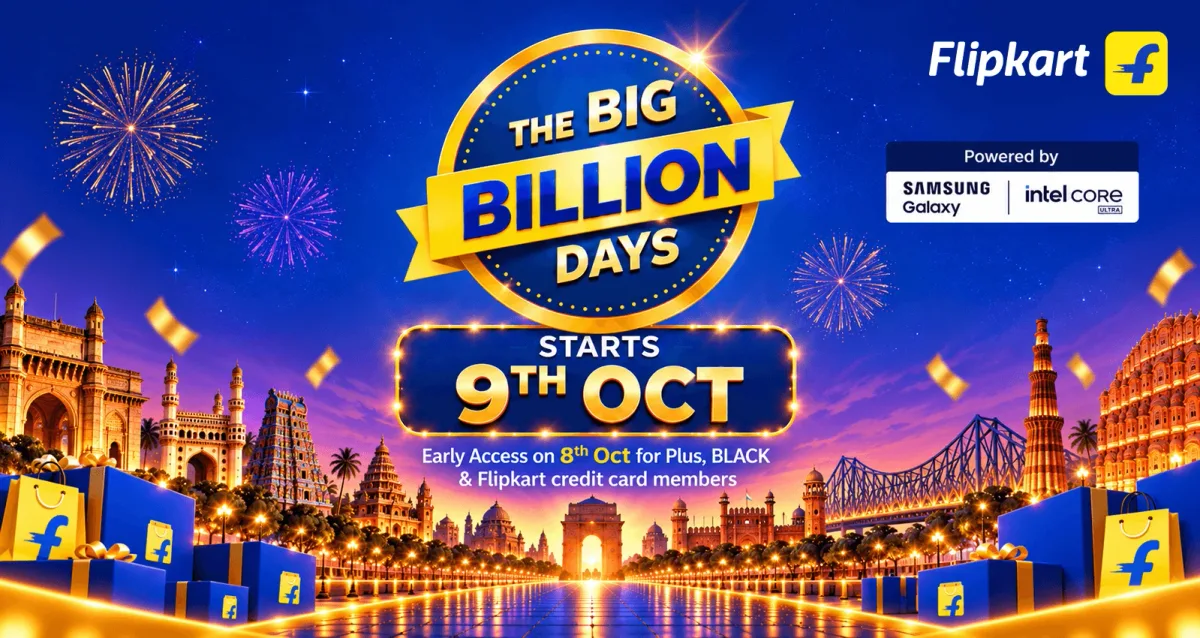 Flipkart The Big Billion Days 2026: starts 9th October, early access on 8th October